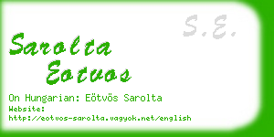sarolta eotvos business card